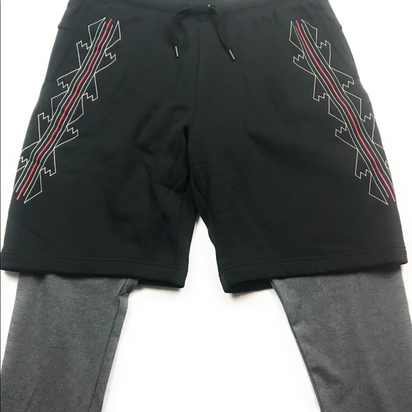 Nike N7 Sportswear Shorts/Pants Black/Grey XXL - Picture 6 of 8
